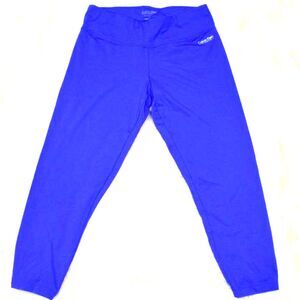 Calvin Klein Blue Cropped Leggings Size Small Activewear Stretch Workout Pants